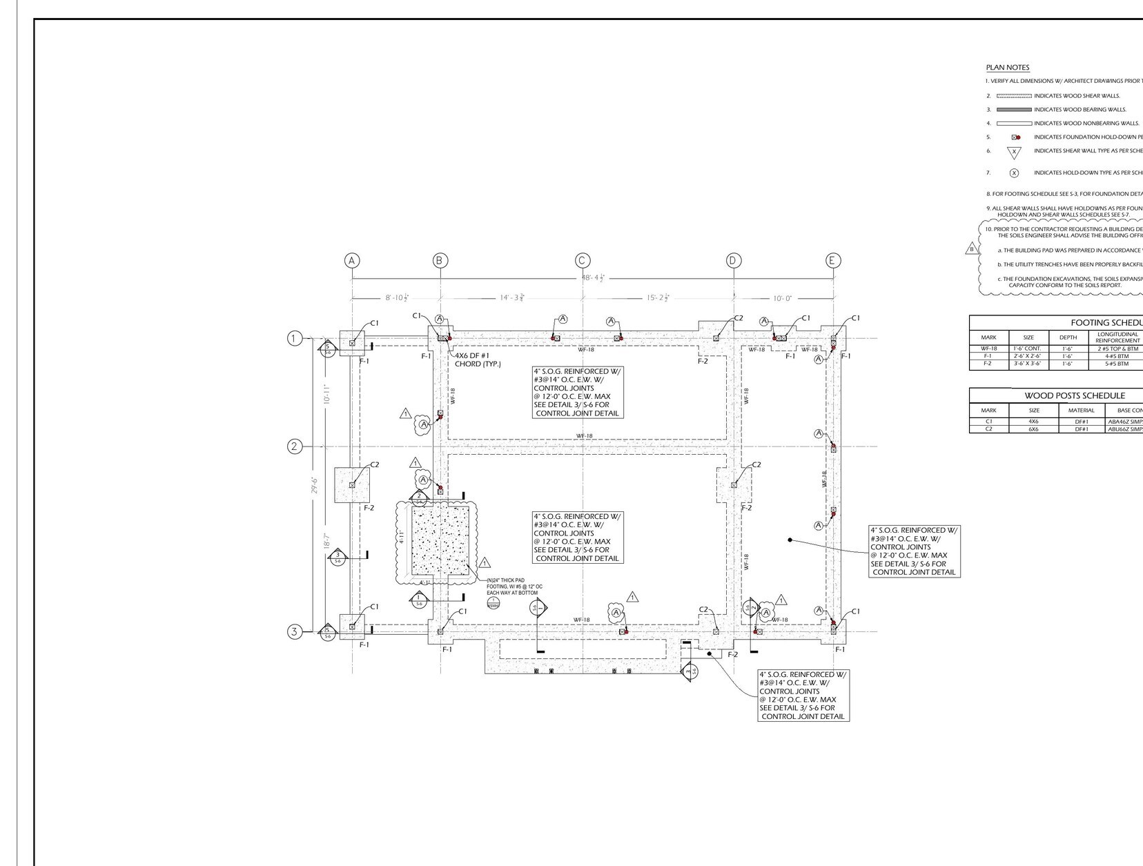 Light-Frame Residential Package — structural drawing